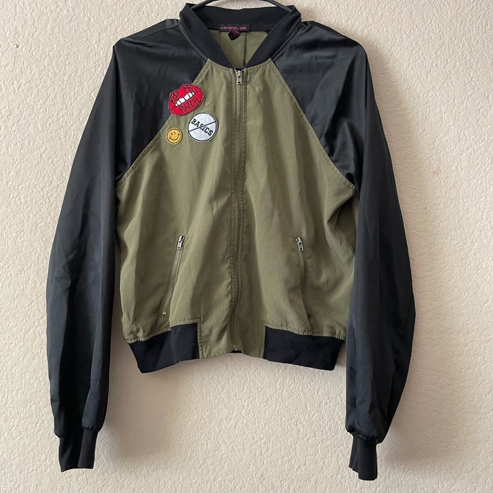 Material Girl bomber light silk jacket